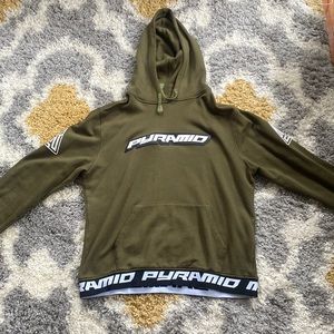Mens “Black Pyramid” Pull Over Hoodie